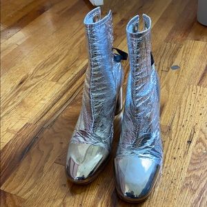 Proenza Schouler Metallic Booties